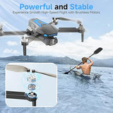 Drones with Camera for Adults 4K, Brushless Motor Drone for Kids Beginners, FPV Foldable RC Quadcopter with 3 Batteries, 45 Mins Long Flight Time, Beyond-Range Loss Alert, Toys Gifts for Men Boys